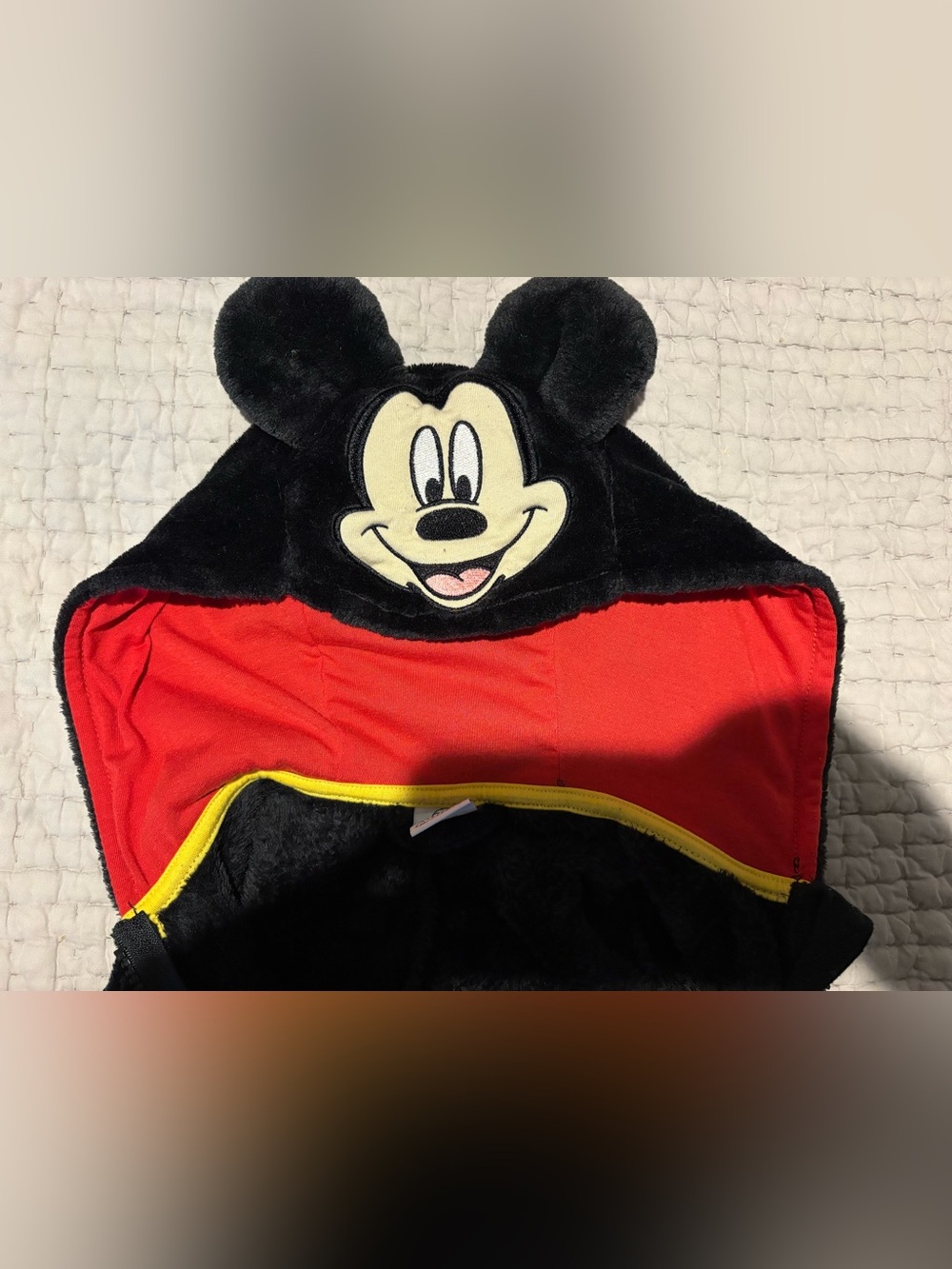 Mickey Mouse Onsie Zip Up Suit Costume Kids Size 5T Halloween Dress Up Bodysuit - Picture 3 of 8